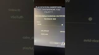 Ps gamertags not taken explore subscribe names ps5 [upl. by Ysteb]