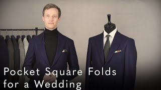 How To Fold A Pocket Square For A Wedding [upl. by Asim22]