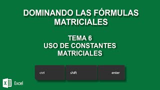 6 Constantes Matriciales [upl. by Orfinger]