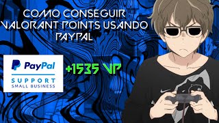 como usar os 50 reais do PAYPAL PARA COMPRAR VALORANT POINTS DE GRAÃ‡A [upl. by Enylorac]