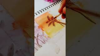 Watercolor Panting making art short short shortshort [upl. by Filberte]