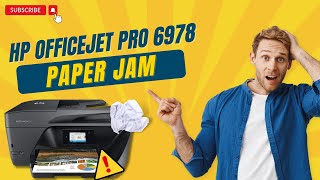 Fix HP Officejet Pro 6978 Paper Jam  Printer Tales [upl. by Narcho]