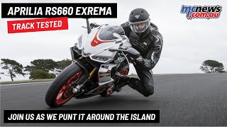 Aprilia RS660 Extrema track test [upl. by Razaile]