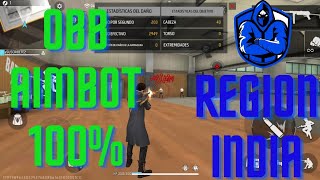 🔥Obb Aimbot 100 Pecho todo rojo region India🇮🇳🔥 [upl. by Ahsita]