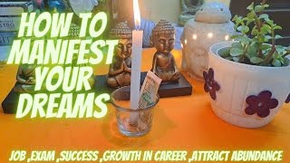 How To Manifest Your Dreams🍀Exam amp Job Manifestation🍀Technique That will Bring Success amp Growth🍀 [upl. by Amal957]