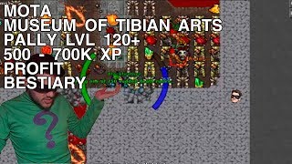 Tibia  Pally lvl 120 MOTA  Museum of Tibian Arts  500kXP  PROFIT [upl. by Ahsinyar]