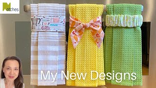 Hanging Tea Towels  My 3 NEW Easier Designs [upl. by Joh476]