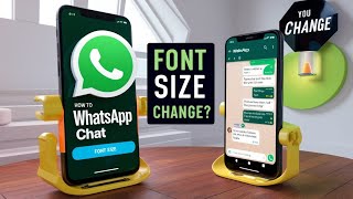 Whatsapp Chat Font Size Change Kaise Kare  How to Change watsapp Chat Font Size [upl. by Tloh]