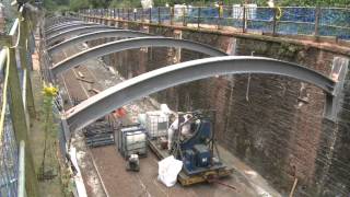 Stobart Rail  Chorley Flying Arches  Time Lapse [upl. by Minerva544]