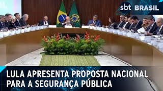 Lula defende pacto contra o crime organizado em reunião com governadores  SBT Brasil 311024 [upl. by Decima]