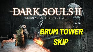 How to skip Brume Tower in Dark Souls II SotFS No Yapping [upl. by Idolla523]