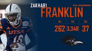 Zakhari Franklin  UTSA Roadrunners WR  𝟙𝟠 [upl. by Nnylyaj]