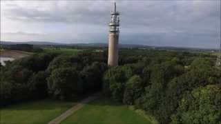 Heaton Park BT Tower Manchester with a drone [upl. by Camilia186]