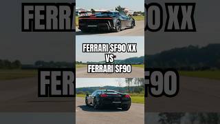 1000 PS Ferrari SF90 vs 1030 PS Ferrari SF90XX Drag Race 🤯 [upl. by Schach]