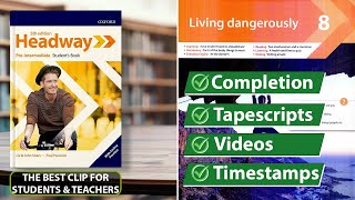 New Headway PreIntermediate 5th Edition  Unit 8 Living Dangerously  Students Book [upl. by Birgitta377]