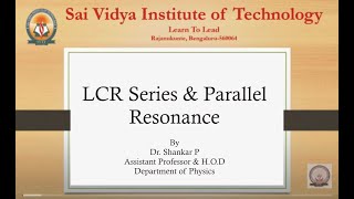 LCR RESONANCE [upl. by Apurk658]