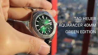 TAG HEUER Aquaracer 40mm Green Edition Automatic Watch [upl. by Mohandas]