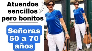 Moda y tendencia primera verano 2024 para señoras mayores 50 60 70 80 Años Mujeres divinas [upl. by Eirot]