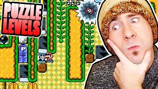 Super Mario Maker Seanhip PUZZLE Levels SHOOTING STAR PAIN IN THE DOOR [upl. by Hsetih]