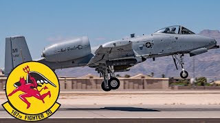 Red Devils USAF Powerful A10 Thunderbolt II attack aircraft during Exercises in Nevada [upl. by Anerol75]