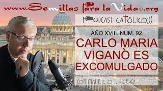 Carlo Maria Vigano es Excomulgado [upl. by Evadne518]