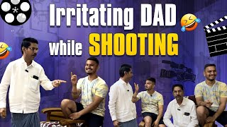 Irritating dad 🤣 while Shooting 🤣 helloitsvirat [upl. by Htebazile118]