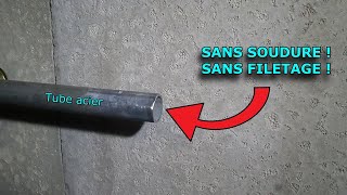 Comment raccorder un tube acier à du PE sans soudure ni filetage [upl. by Julide420]