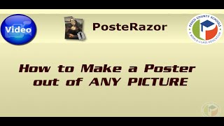 Posterazor Tutorial How to create a poster from ANY image file [upl. by Amory883]