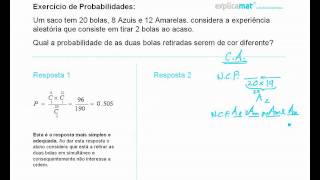 Probabilidades Combinações Arranjos [upl. by Nanreh630]