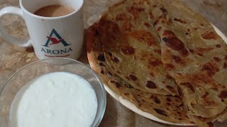 Daal Basan Wala Paratha 🤤😋 made by Saida kitchen 🥰 [upl. by Hortensia]