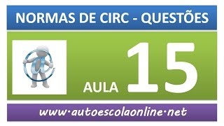 AULA 59 PROVA SIMULADA NORMAS DE CIRCULAÇÃO  CURSO DE LEGISLAÇÃO DE TRÂNSITO EM AUTO ESCOLA [upl. by Adnilab]