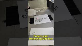 Mastering Paper Art CO2 Laser Hollowing Machine for White Cardboardlasermarking laserengraving [upl. by Rekab320]