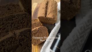 Guinness pumpernickel beer bread 😍🤎 Recipe in comments ￼ [upl. by Berkin]