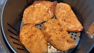 Air Fryer Breaded Pork Chops [upl. by Lexis]