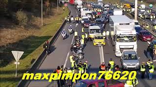 Escorte policière dune ASSU JUSSIEU SECOURS  CAEN 14 [upl. by Eram]