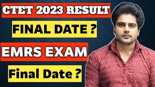 CTET 2023 RESULT  EMRS EXAM DATE  sachinacademy [upl. by Ethan]