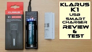 Klarus K1 USB Smart Battery Charger  Review [upl. by Gilburt798]