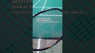 Nyopot edge guard raketbadminton badminton yonex nanoflare edgeguard bulutangkis [upl. by Akerboom531]