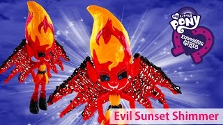 My Little Pony Evil Sunset Shimmer Devil Transformation Equestria Girls Minis [upl. by Tayib]