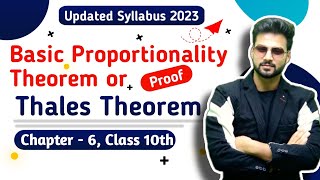 BPT Theorem Proof  Thales Theorem  Theorem 61 Triangle  Class 10 Math  Chapter 6 NCERT [upl. by Eidarb892]