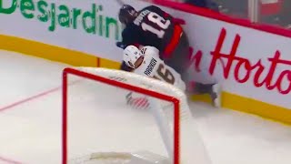 Aleksander Barkov Injury Collision w Tim Stützle  Senators vs Panthers 2024 NHL Highlights [upl. by Neomah621]