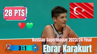 Russian Superleague 202324 Final R2 Lokomotiv kaliningrad vs DinamoAk Bars Ebrar Karakurt [upl. by Attennaej]