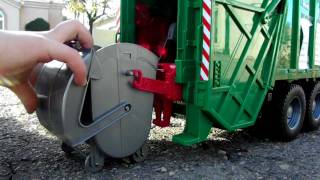 Recycle Kid plays with his Bruder Mack Granite Garbage Truck its awesome [upl. by Yedarb422]