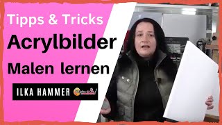 Acryl Malen lernen  5 besten Tipps amp Tricks für Ihren Schnellstart zum Acrylbilder malen lernen [upl. by Ahras]