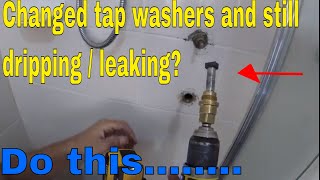 Changed tap washers and still dripping  leaking Do this [upl. by Kerwinn]