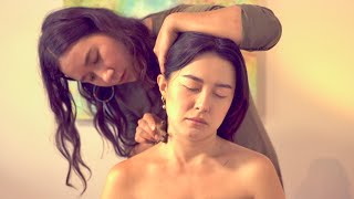 ASMR ediyasmr Scalp Neck amp Shoulder Massage  Energy Healing🧡 Real Person Spiritual Cleansing [upl. by Danzig]