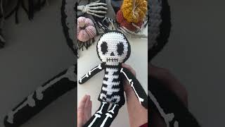 Crocheting a SKELETON Doll Spooky Halloween Crochet Tutorial [upl. by Feriga]