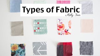 Fabric Types  Material for Sewing [upl. by Aicissej]