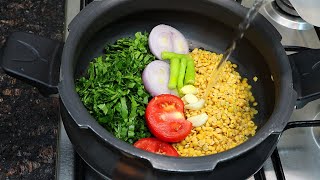 कुकर में पोष्टिक खाना बनाये पुरे परिवार के लिए गरमा गरम  Dal Palak Recipe\दाल पालक कैसे बनाएं [upl. by Riker]