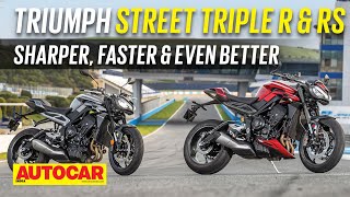 2023 Triumph Street Triple R RS review I Sharper faster better I First Ride I Autocar India [upl. by Knoll995]